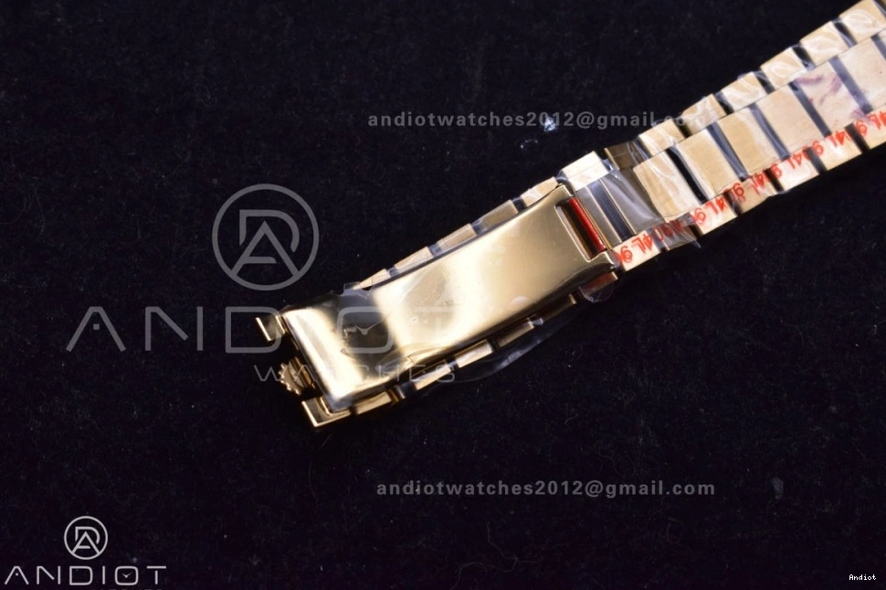 Square Dial 36 DayDate 904L vr3255 Steel V5 President Grey with QF Diamond Bracelet Best on Weight) Edition (Gain YG 0214